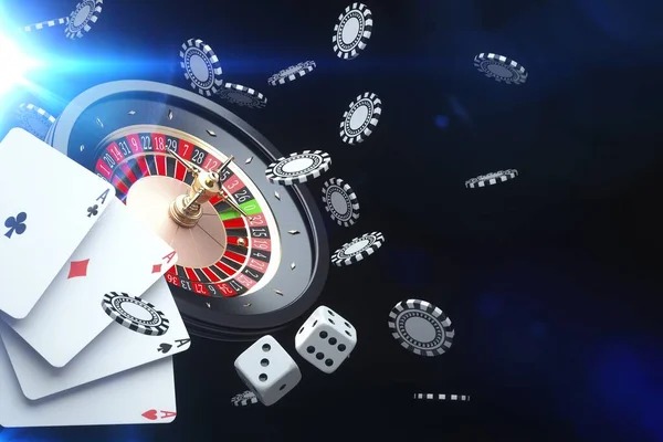 Live blackjack table with dealer and players